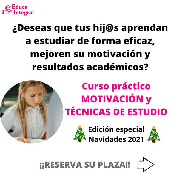 Curso de Técnicas de Estudio y Motivación Escolar de Educa Integral