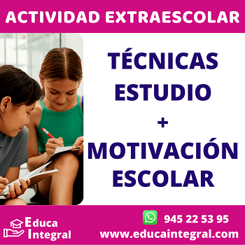 Actividades Extraescolares en Vitoria-Gasteiz para niños y jóvenes. Técnicas de Estudio