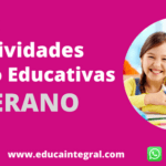 Actividades Lúdico Educativas durante Verano 2023 Actividades Lúdico Educativas durante Verano