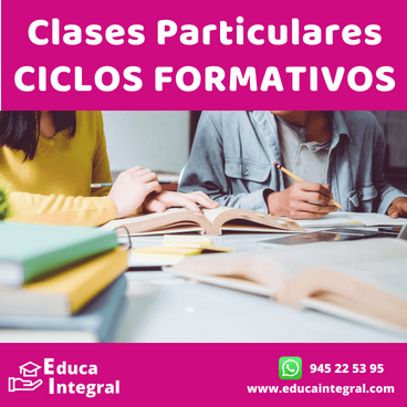 Clases Particulares de Ciclos Formativos para alumnos que desean alcanzar el éxito en sus aprendizajes