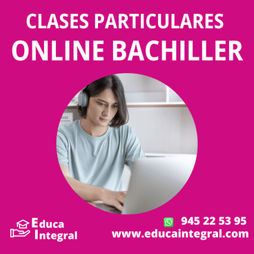 Clases Particulares Online, para alumnos de Bachiller. Calidad y Eficacia