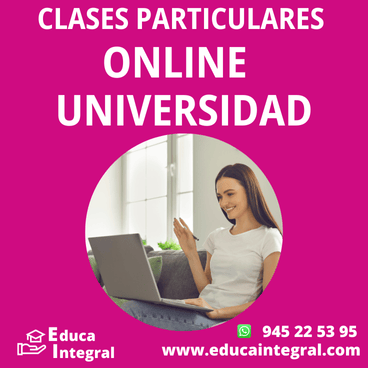 Clases Particulares Online, para alumnos de Universidad