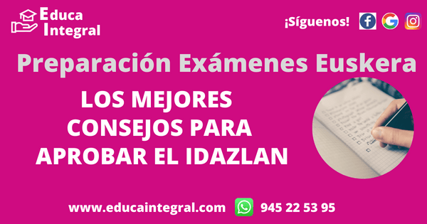 Preparar el Idazlan de los Exámenes de Euskera